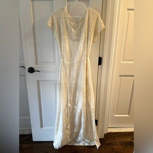 Anthropologie lace maxi dress